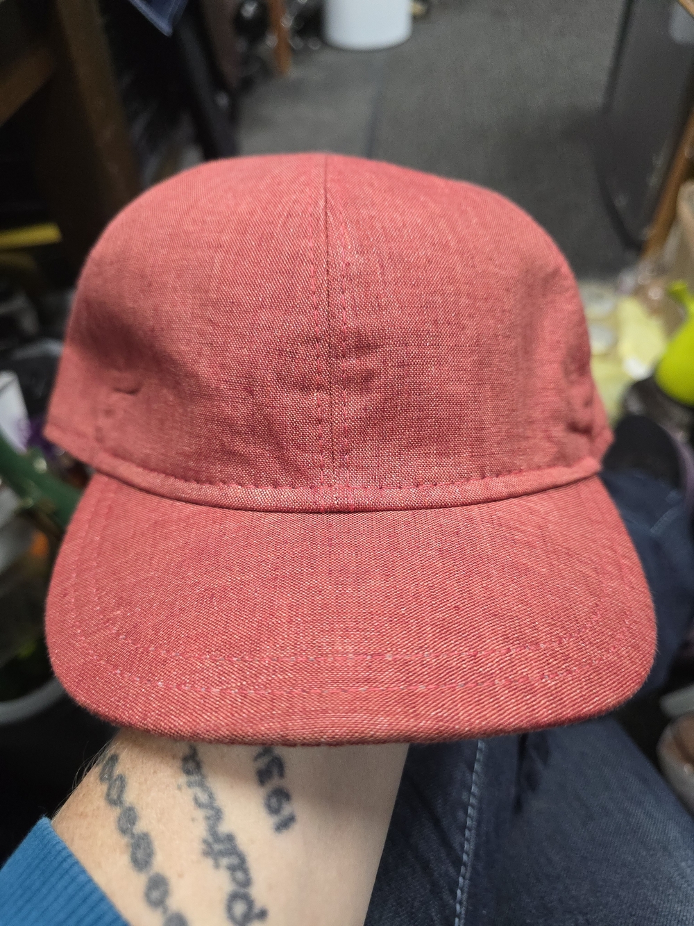 Belfry Linen Cap in Red
